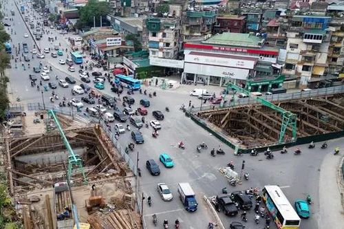 Hầm chui Kim Đồng đã hoàn thành 55%