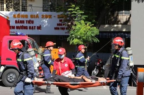 TP Hồ Chí Minh: 200 người tham gia thực tập chữa cháy, cứu nạn khu dân cư
