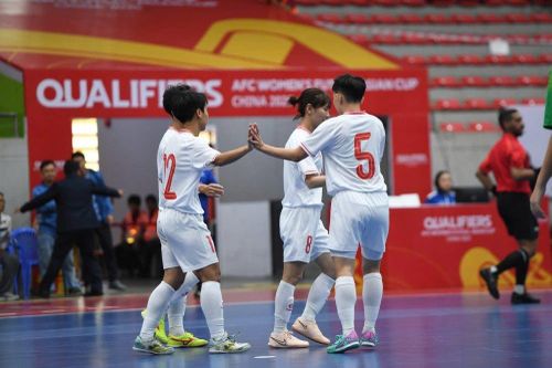 Đội tuyển futsal nữ Việt Nam thắng cực đậm ở giải châu Á