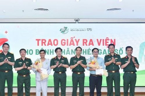 Bệnh nhân đầu tiên ghép gan tại Bệnh viện Quân y 175 ra viện