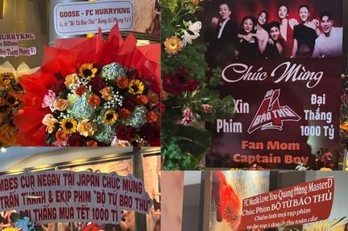FC dàn 'Say Hi' gửi hoa chúc mừng Trấn Thành ra mắt phim mới