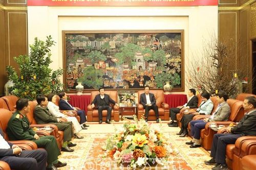 Nguyên Chủ tịch nước Trương Tấn Sang thăm, chúc tết tại tỉnh Hưng Yên