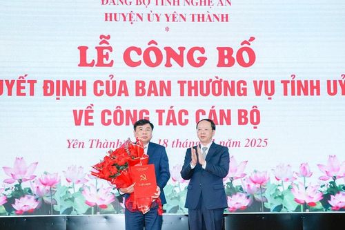 Đồng chí Hoàng Danh Truyền giữ chức Phó Bí thư Thường trực Huyện ủy Yên Thành