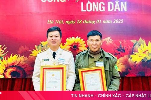 Công an xã Sơn Kim 2 và 1 cá nhân được Bộ Công an tuyên dương về bảo vệ ANTT tại cơ sở