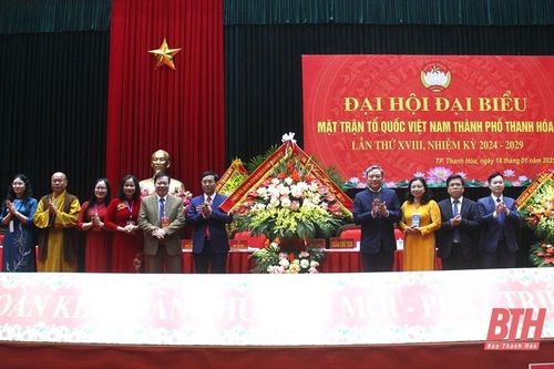 Đồng chí Nguyễn Hồng Quang giữ chức Chủ tịch Ủy ban MTTQ TP Thanh Hóa