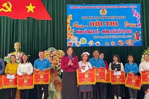 Đak Pơ: 11 đội tham gia hội thi 'Mâm cỗ ngày Tết-Mừng xuân Ất Tỵ 2025'