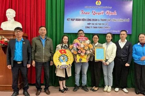 Thành lập 2 Công đoàn cơ sở đầu tiên năm 2025