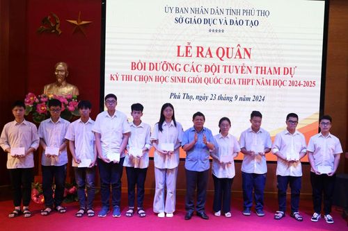 Phú Thọ: 78 học sinh đạt giải tại Kỳ thi chọn học sinh giỏi Quốc gia
