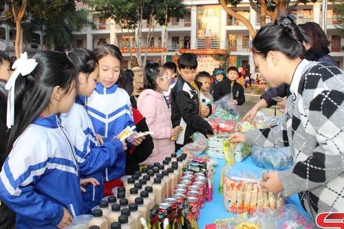 Trường Tiểu học Tô Hiệu tổ chức hội chợ xuân