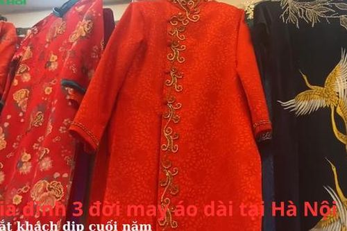 Gia đình 3 đời may áo dài tại Hà Nội đắt khách dịp cuối năm