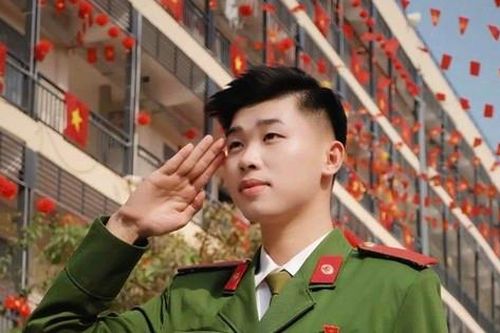 'Hút mắt' với background Tết của sinh viên Học viện Cảnh sát Nhân dân