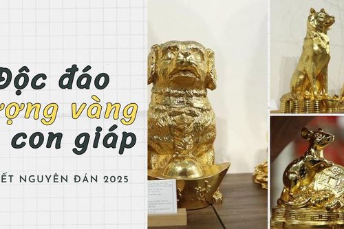 Độc đáo tượng 12 con giáp 'ra mắt' dịp Tết Nguyên đán 2025