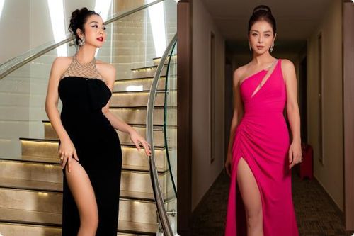 'Hoa hậu 4 con' Jennifer Phạm diện váy xẻ cao tới đùi