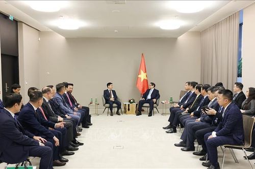 Thủ tướng làm việc với lãnh đạo doanh nghiệp người Việt tiêu biểu tại CH Séc và châu Âu