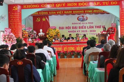 Đảng bộ xã Ia Peng tổ chức thành công đại hội điểm