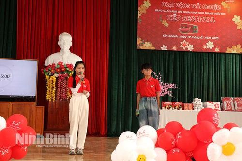 Huyện đoàn Yên Khánh phối hợp tổ chức hoạt động trải nghiệm 'Tết Festival'