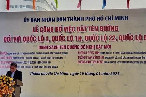 TP Hồ Chí Minh có nhiều tên đường, công viên mới