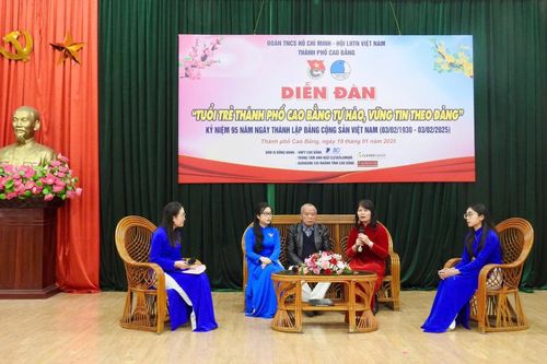 Diễn đàn 'Tuổi trẻ Thành phố Cao Bằng tự hào, vững tin theo Đảng'