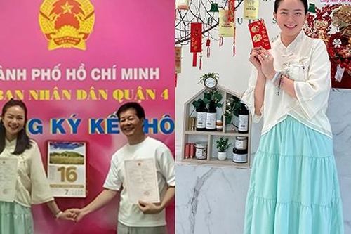 Nhan sắc sau khi giảm 22kg cân của Á hậu vừa công bố đăng ký kết hôn với chồng đại gia sau 10 năm chung sống