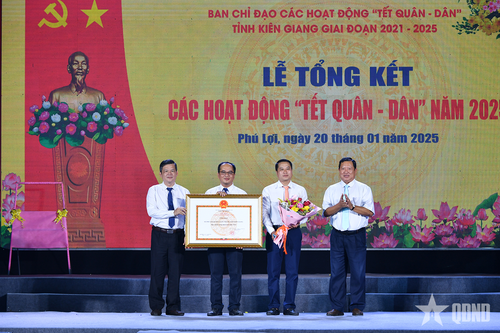 Kiên Giang: Tổng kết hoạt động 'Tết Quân-dân' năm 2025