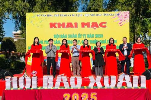 Gia Lai: Gần 300 ấn phẩm được trưng bày tại Hội báo Xuân Ất Tỵ 2025