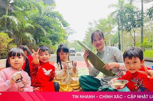 Học sinh Mầm non Trí Đức 2 hòa mình vào không gian Tết xưa