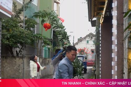 Dịch vụ dựng cây nêu đắt khách trước ngày tiễn ông Táo