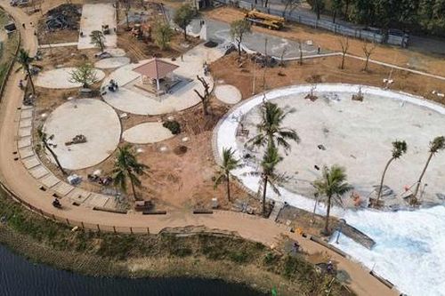 Hà Nội: Dự án Công viên hồ Phùng Khoang gấp rút hoàn thiện trước giờ mở cửa