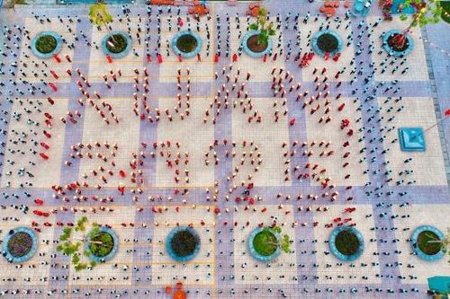 1 ngàn thầy cô, học sinh tham gia chương trình đồng diễn Chào Xuân 2025