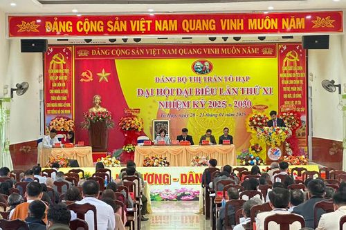 Đại hội đại biểu Đảng bộ thị trấn Tô Hạp (huyện Khánh Sơn) lần thứ XI, nhiệm kỳ 2025 - 2030 tổ chức phiên trù bị