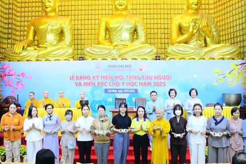 Chùa Giác Ngộ tổ chức đăng ký hiến mô tạng cứu người năm 2025