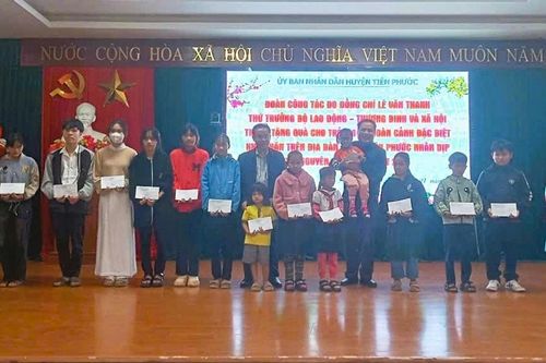 Quảng Nam: Bảo đảm tất cả trẻ em đều được đón Tết vui tươi, đầm ấm