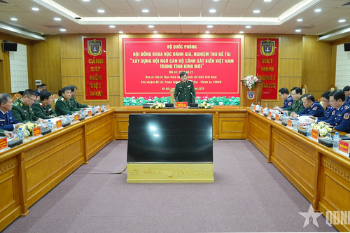 Đánh giá, nghiệm thu Đề tài 'Xây dựng đội ngũ cán bộ Cảnh sát biển Việt Nam trong tình hình mới'