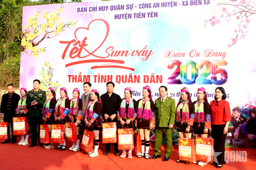 Chương trình 'Tết sum vầy, Xuân ơn Đảng thắm tình quân dân năm 2025' tại huyện Tiên Yên (Quảng Ninh)