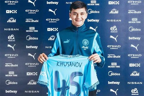 Man.City chính thức chiêu mộ trung vệ Abdukodir Khusanov