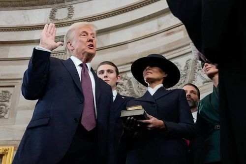 Những hình ảnh ấn tượng tại lễ nhậm chức của ông Donald Trump