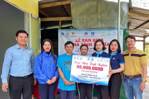 Hội Doanh nhân trẻ Khánh Hòa trao căn nhà tình nghĩa thứ 18