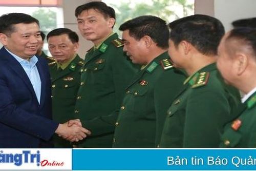 Bí thư Tỉnh ủy Nguyễn Long Hải thăm, chúc Tết Bộ đội Biên phòng tỉnh