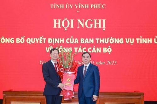 Vĩnh Phúc: Điều động, chỉ định Bí thư Huyện ủy Yên Lạc
