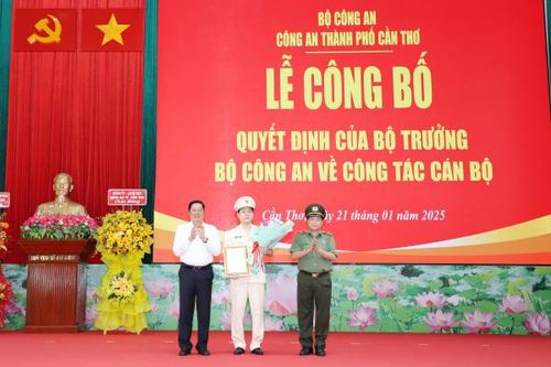 Công an TP Cần Thơ có tân Phó Giám đốc