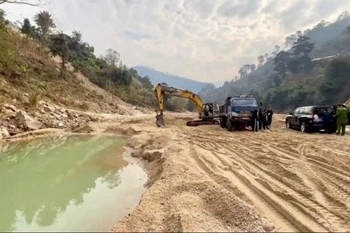 Hà Giang: Ngang nhiên khai thác cát sỏi trái phép ở Hoàng Su Phì