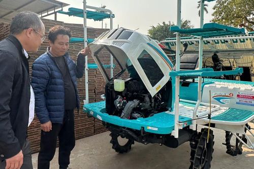 Huyện Phú Xuyên đi đầu áp dụng mạ khay, cấy máy