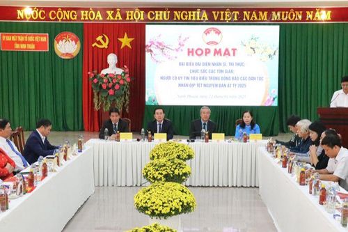 Ninh Thuận họp mặt nhân sĩ, trí thức; chức sắc các tôn giáo; người có uy tín tiêu biểu trong đồng bào các dân tộc thiểu số