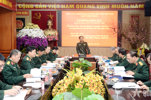 Họp Hội đồng khoa học đánh giá cấp cơ sở đề tài về phát huy vai trò của lực lượng 47