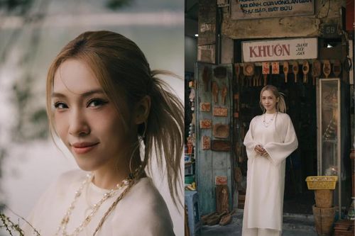 Bà xã nam rapper đình đám tung bộ ảnh Tết hoài cổ ấn tượng