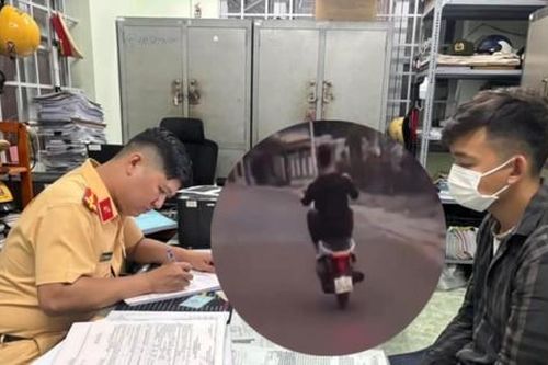 Quay clip 'bốc đầu' đăng lên mạng xã hội, nam thanh niên bị tịch thu xe