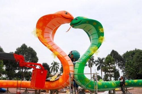 Quảng Ngãi: Ngắm linh vật năm Ất Tỵ 'tạo hình' trái tim