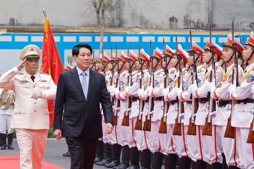 Chủ tịch nước thăm, chúc Tết Bộ Tư lệnh Cảnh vệ, Bộ Tư lệnh CSCĐ