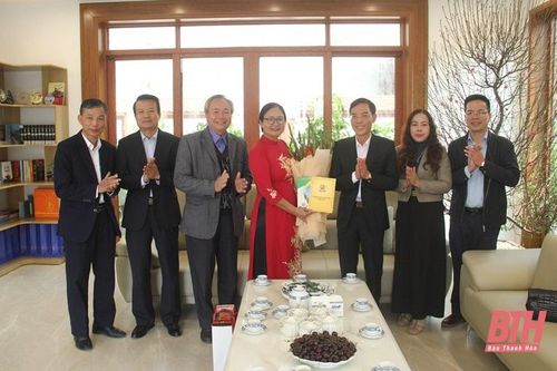 Phó Chủ tịch UBND tỉnh Đầu Thanh Tùng thăm, chúc Tết các trí thức, văn nghệ sĩ , huấn luyện viên, vận động viên tiêu biểu