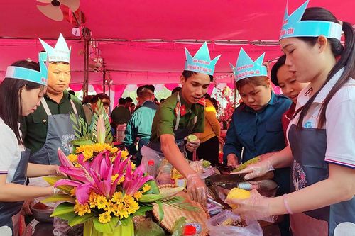 Phú Tân tổ chức Hội thi nấu ăn mừng Tết quân - dân, mừng Đảng - mừng Xuân